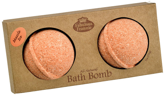 Fabulous Frannie Muscle Ice Natural, Handmade Bath Bomb Gift Set, Rich in Essential Oil, Salt, Coconut Oil, Witch Hazel,Fizzies to Moisturize Skin…