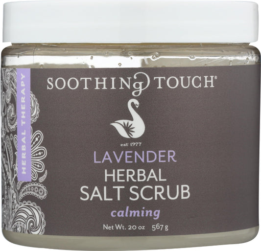 Soothing Touch Herbal Salt Scrub, Lavender - 20 Oz Beauty & Personal Care Soothing Touch
