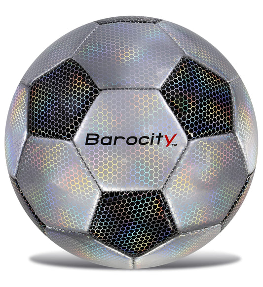 Barocity Classic Black & Silver Soccer Ball Size 5