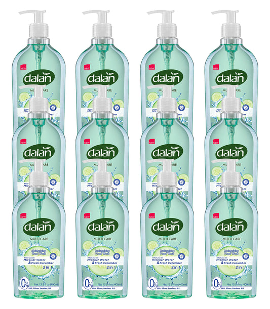 Dalan Fresh Cucumber Multicare Ultra Moisturizing Liquid Hand Soap for Normal and Dry Hands Fresh Clean and Soft Feeling (13.5 Fl Oz / 400 mL (Pack Beauty & Personal Care Dalan
