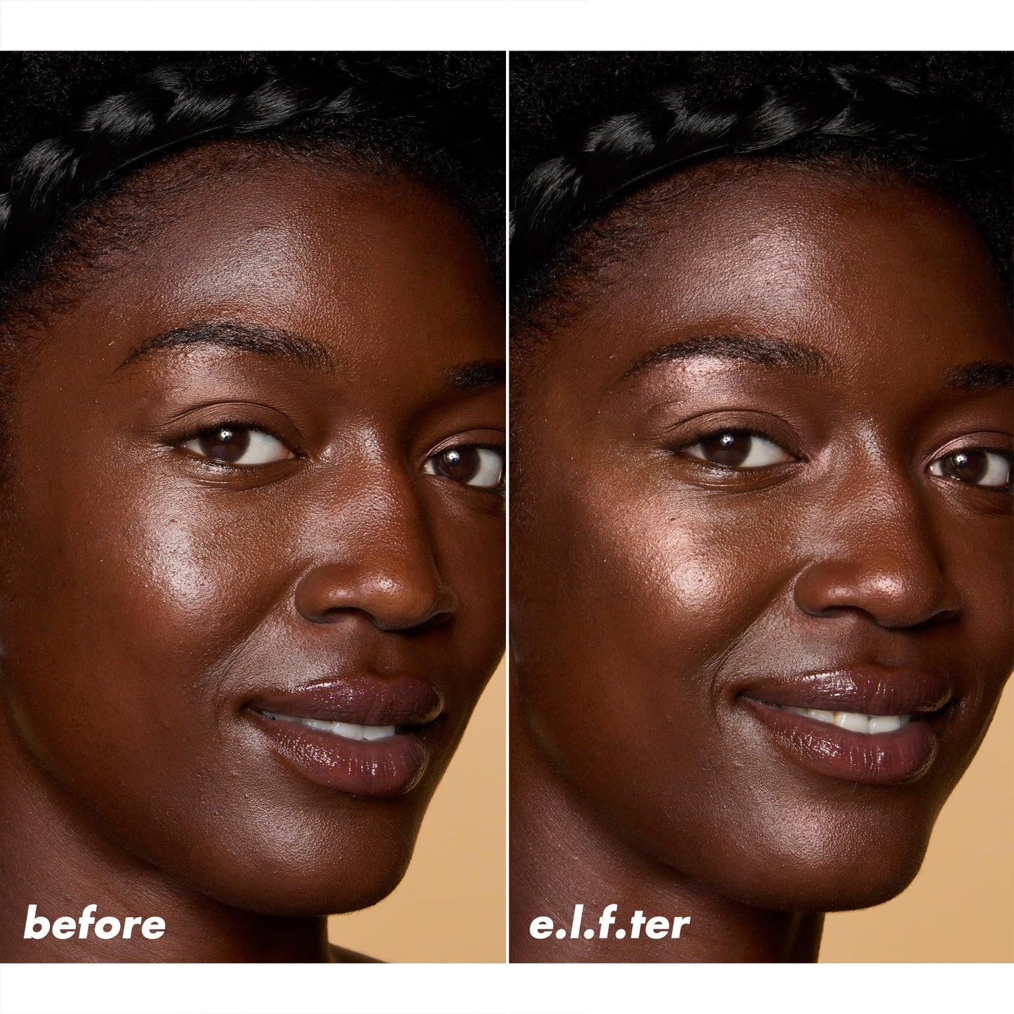 e.l.f. Halo Glow Silky Powder Highlighter, Long-Lasting Luminous Face Finish, Cake-Resistant With Micro-Shimmer, Vegan & Cruelty-Free, Bronzed Baddie