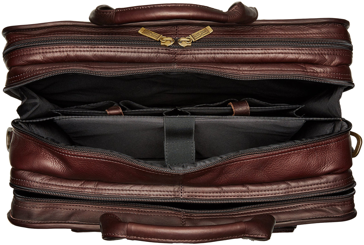 Claire Chase Jumbo Executive Computer Brief, Cafe, One Size