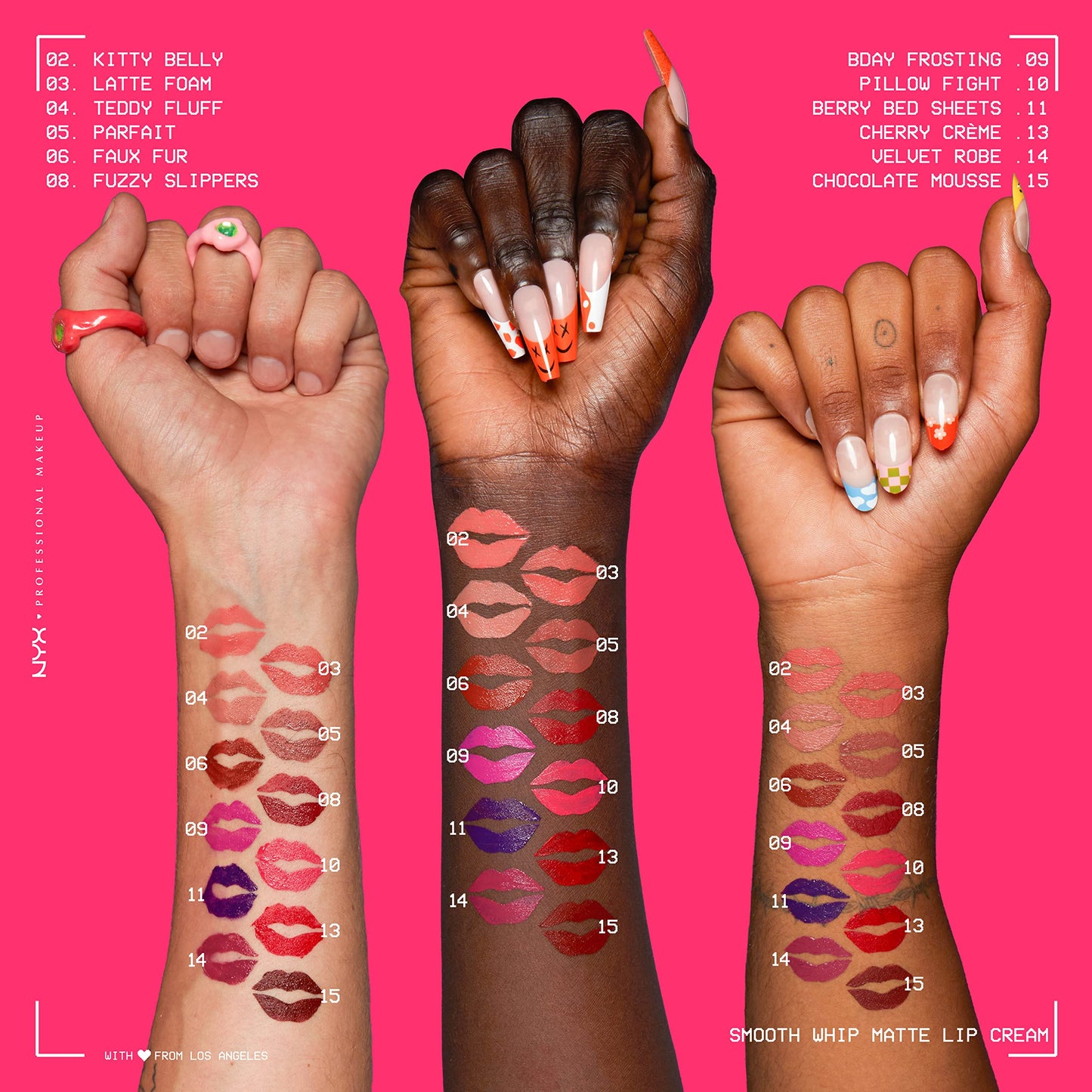 NYX PROFESSIONAL MAKEUP Smooth Whip Matte Lip Cream, Long Lasting, Moisturizing, Vegan Liquid Lipstick - Teddy Fluff (Midtone Pinky Brown)