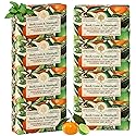 Wavertree & London Basil, Lime & Mandarin Scented Natural Soap (8 Bars), 7oz Moisturizing French Triple Milled Soap Bars enriched with shea butter