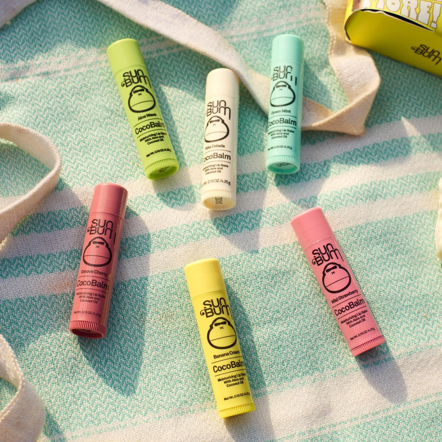 Sun Bum Cocobalm Wild Strawberry - Hydrating Lip Balm with Coconut Oil and Aloe Vera - 0.15 oz Stick Beauty and Personal Care Sun Bum
