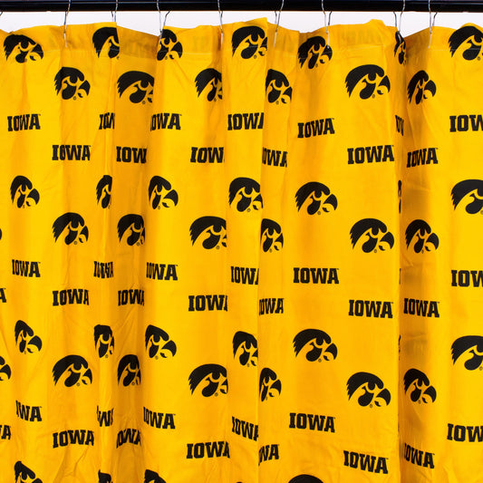 College Covers Everything Comfy Iowa Hawkeyes Bright and Colorful Shower Curtain Cover