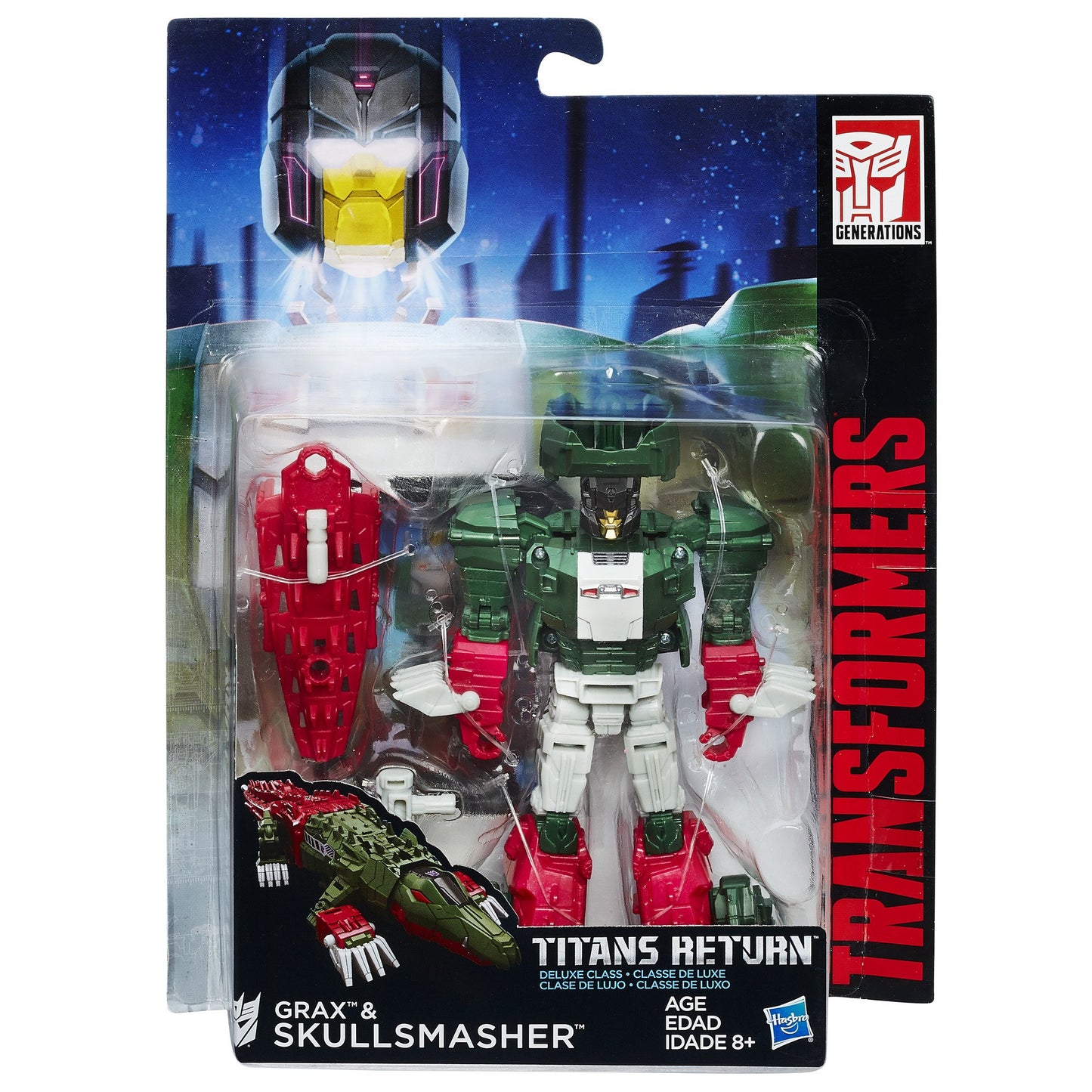 Transformers Generations Deluxe Titans Return Skull Smasher Action Figure