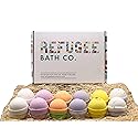 Refugee Bath Co. Variety Pack Bath Bombs 2.5 oz. Each Cocoa Butter and Plant-Based Ingredients Support Refugee Employment in USA (Variety 12 Pack)