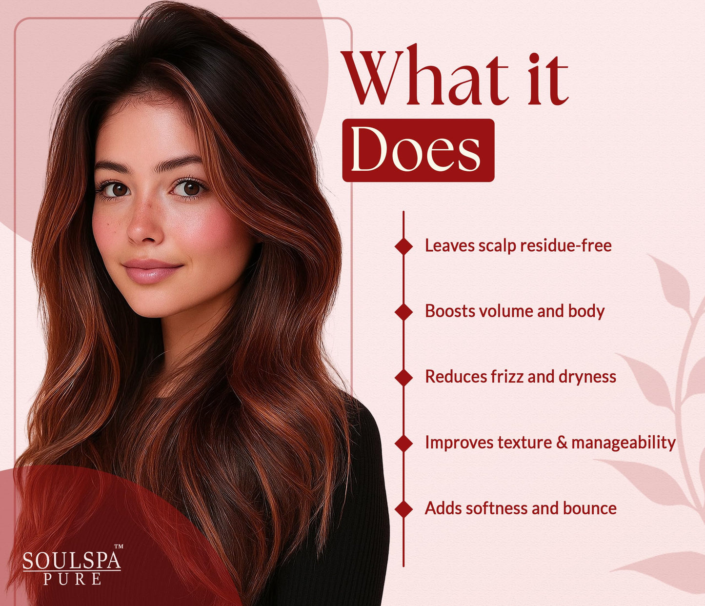 SOULSPA PURE Apple Cider Vinegar Biotin Shampoo and Conditioner Set - ACV Clarifying Scalp Care with Rosemary Oil & Keratin - Sulfate Free for Oily