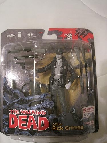 McFarlane Toys The Walking Dead COMIC Series 1 Exclusive Action Figure Officer Rick Grimes Black White Variant by Unknown