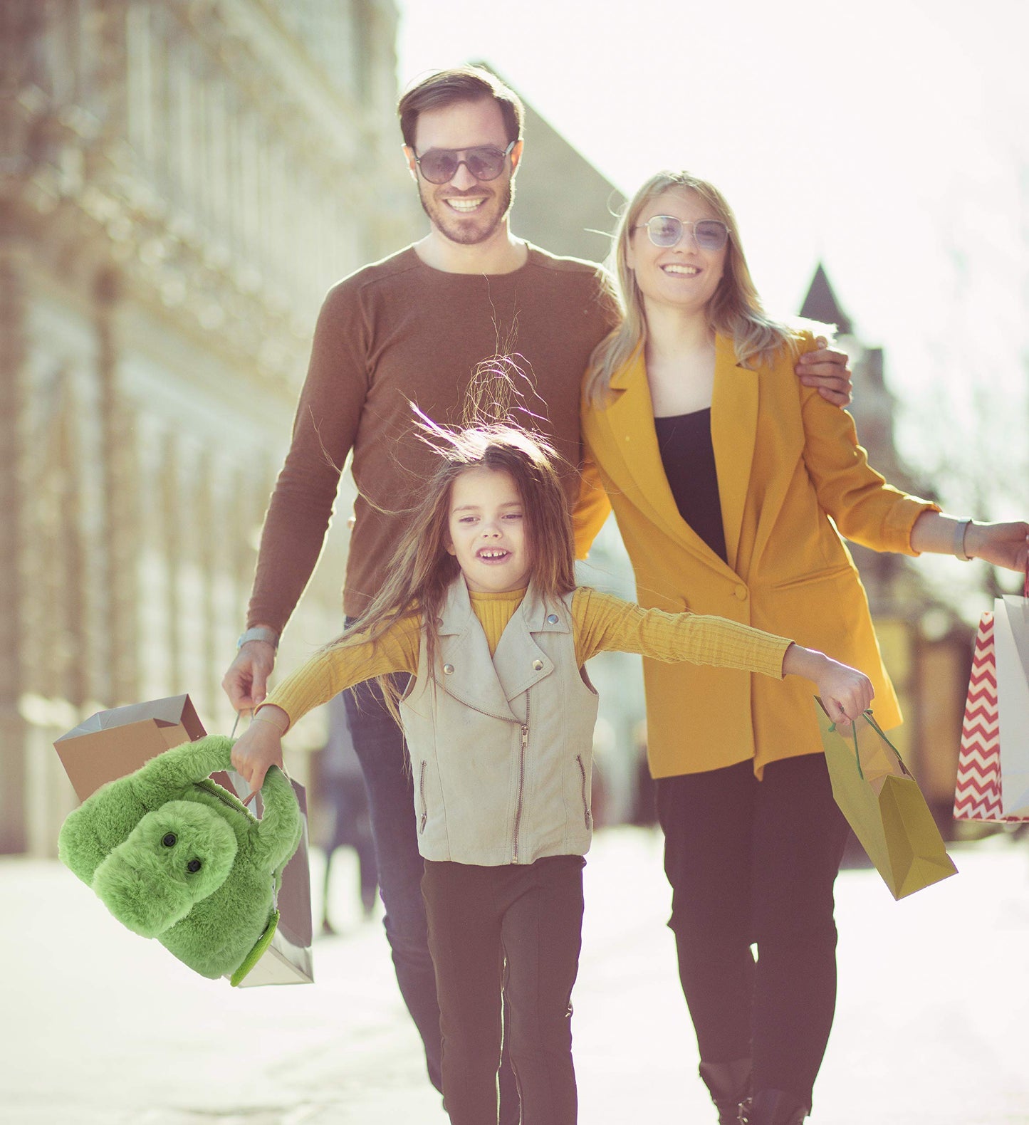 DolliBu Alligator Plush Handbag - Super Soft Plush Stuffed Animal Purse for Children's Accessories, Kids Hand Bag Toy Purse, Pretend Play, Fluffy…