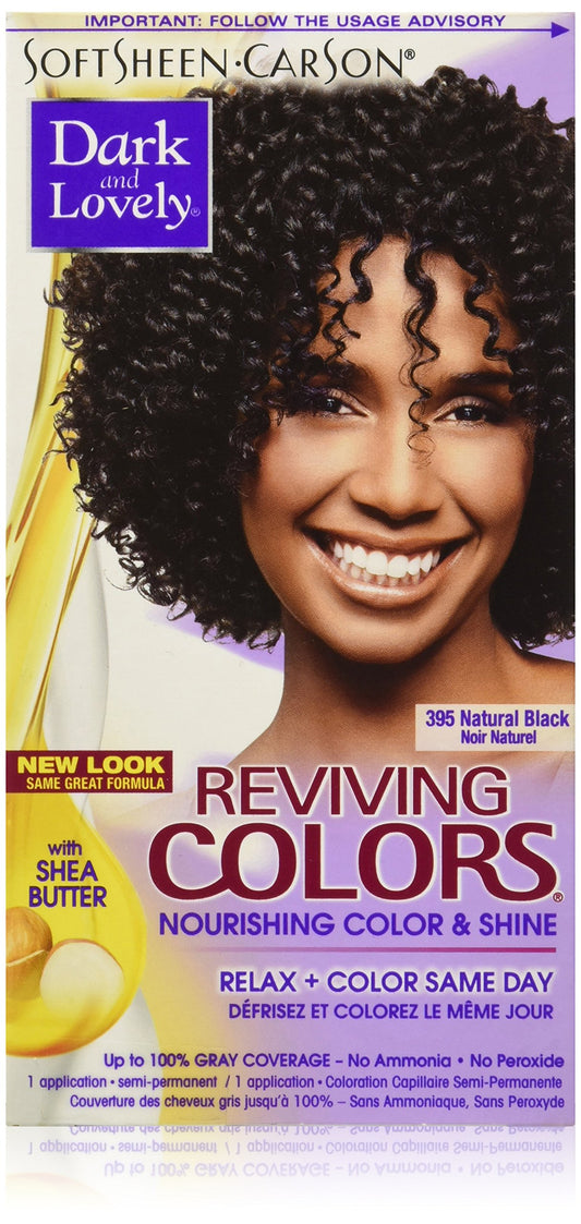SoftSheen-Carson Dark and Lovely Reviving Colors Nourishing Color & Shine, Natural Black 395 Beauty & Personal Care SoftSheen