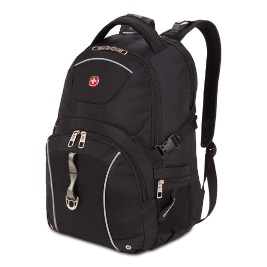 SwissGear 3258 Laptop Backpack, Fits Most 17 Inch Laptops, Secure Computer Sleeve for Travel, Work, School, Men's and Women's - Black