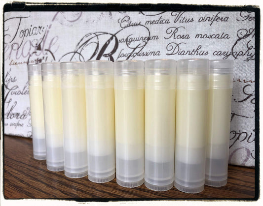 WHOLESALE Handmade Vanilla Flavored Lip Balms Without Labels for DIY Favors or Resale (40) Beauty and Personal Care Red Barn Farm of Maine