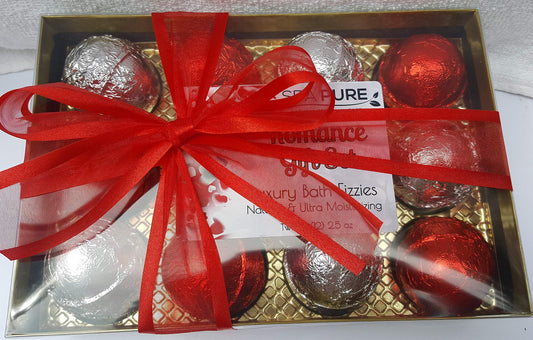 Spa Pure Romance Bath Bombs: Luxury Bath Bomb Gift Set, 12 bath bombs, 2.25 oz each, ultra-moisturizing, makes a nice gift