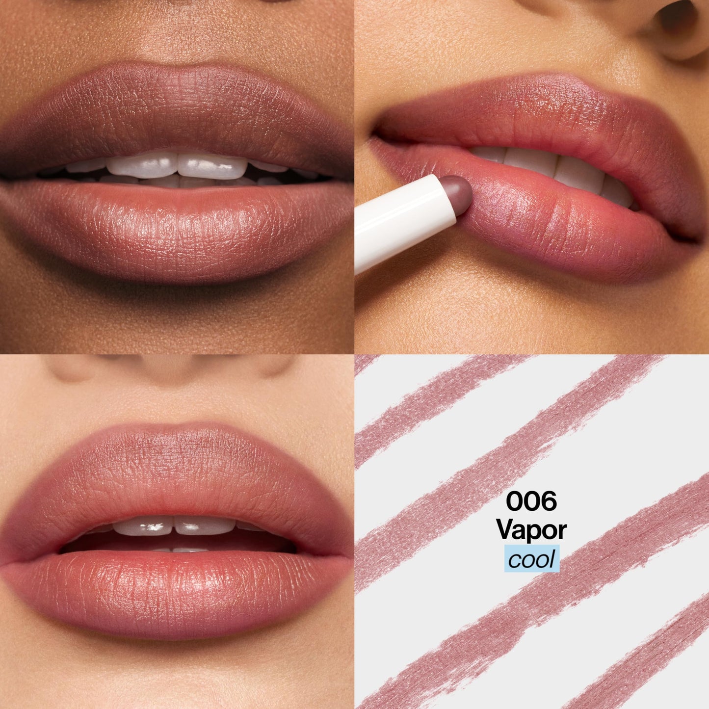 REVLON PhotoReady Blur Liner, Soft Matte Lip Makeup to Overline for Instant Natural, Fuller-Looking Lips, 006 Vapor, 0.05 oz