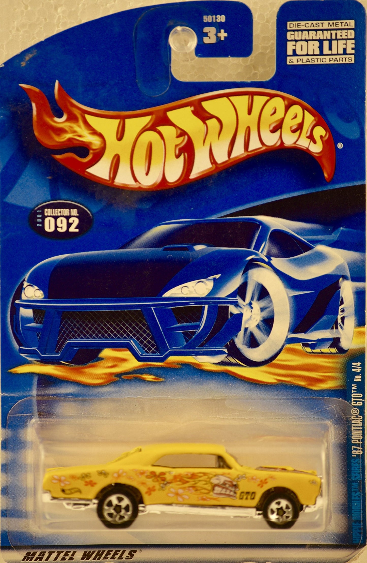 Hot Wheels 2001 Hippie Mobiles Series (#4 of 4) '67 Pontiac GTO Collector Car #092