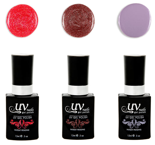 UV-Nails Hekate Set of 3 UV or LED gel polish Beauty & Personal Care UV-NAILS