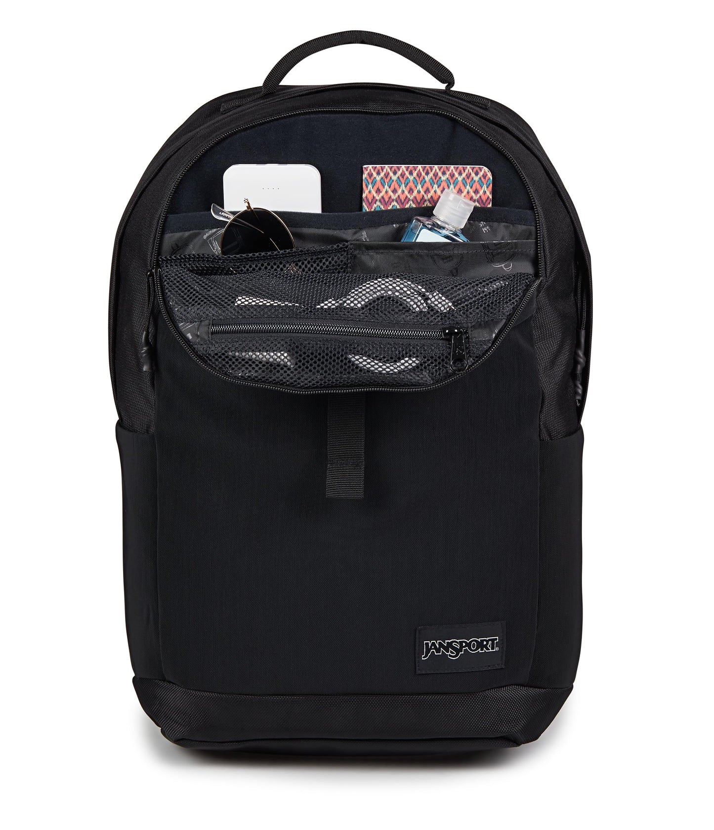 JanSport Journey Pack Backpack - Large Main Compartment, Dual Water Bottle Pockets, 15-inch Padded Laptop Compartment with Tricot Lined Sleeve, Black