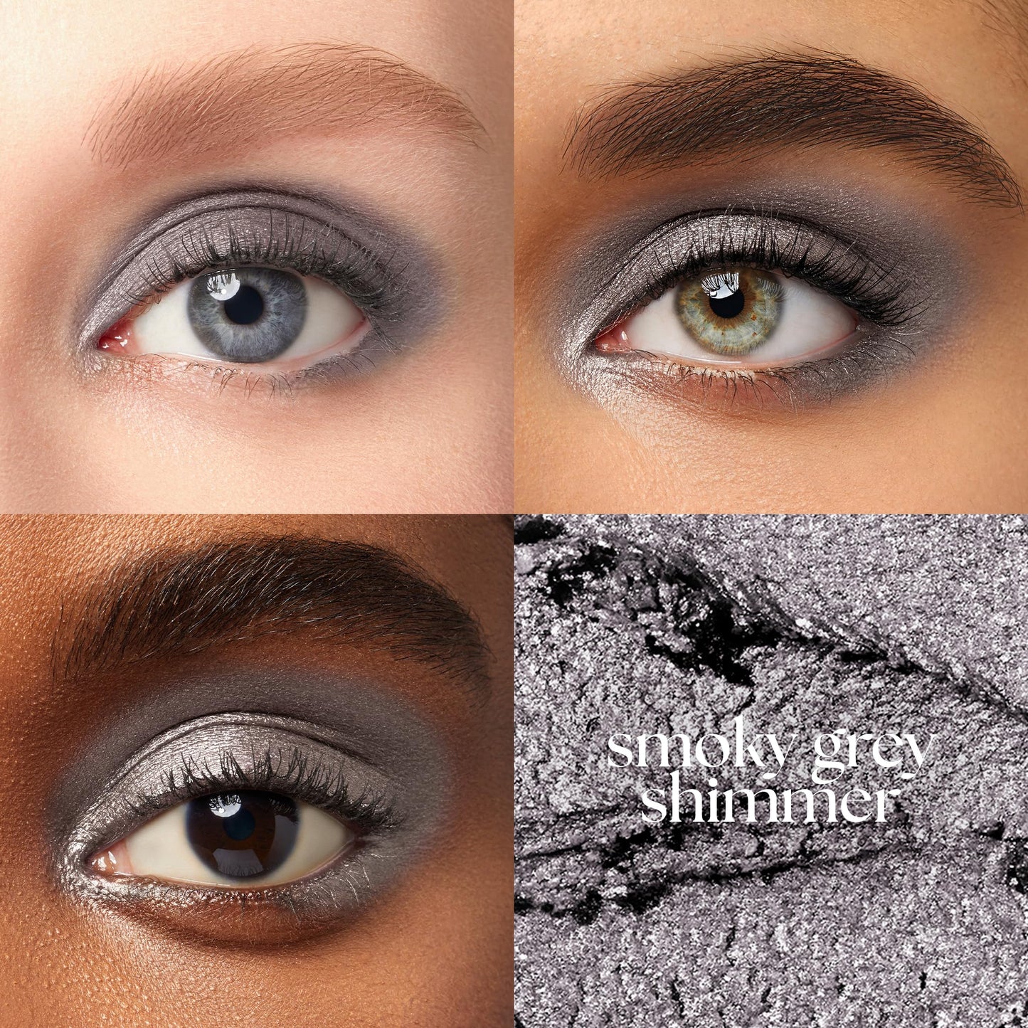Julep Eyeshadow 101 Cream-to-Powder Waterproof Shadow Stick - Smoky Grey Shimmer - Long-Lasting, Crease-Proof, Medium Grey Shimmer Cream Eyeshadow