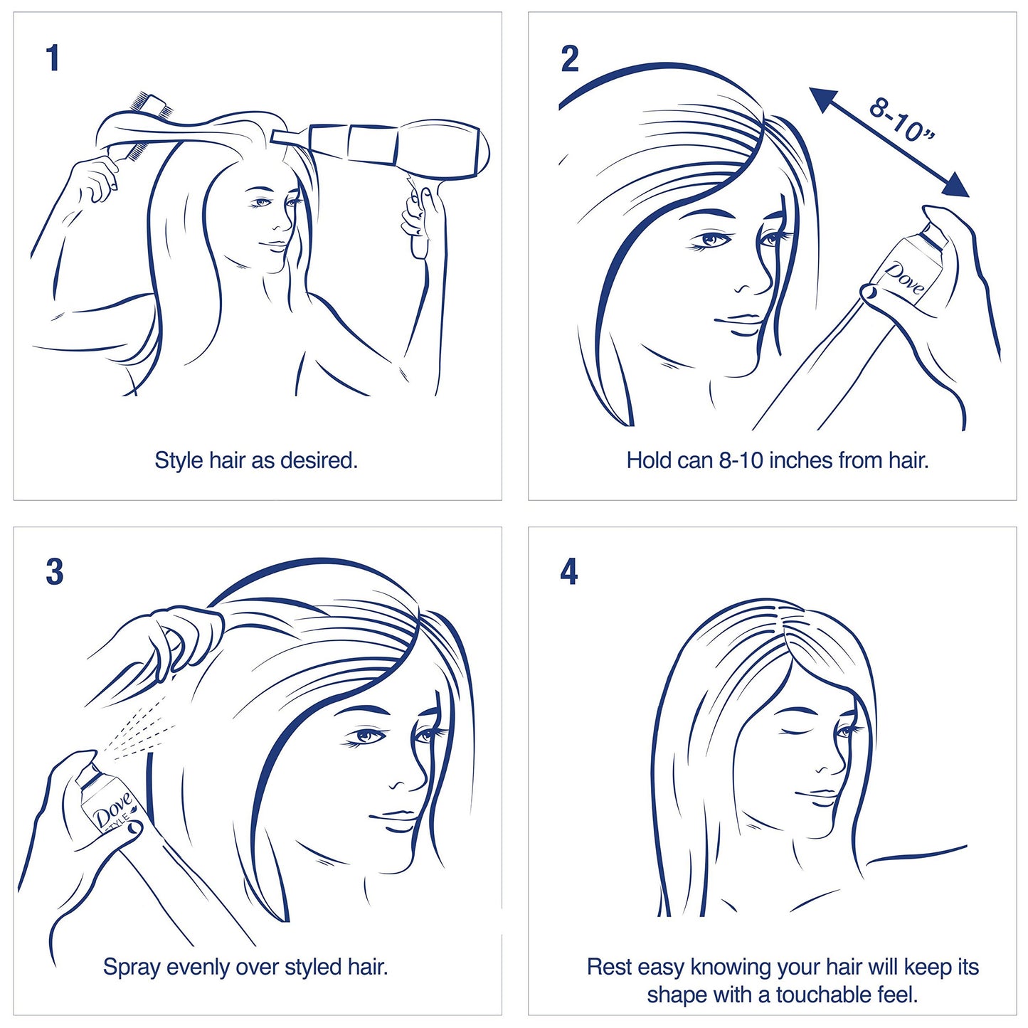 Dove Hairspray, Flexible Hold 7 oz