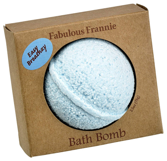 Fabulous Frannie Easy Breathzy Natural, Handmade Bath Bomb Set, Rich in Essential Oil, Mineral Salt, Coconut Oil, Witch Hazel, Fizzies to Moisturize…