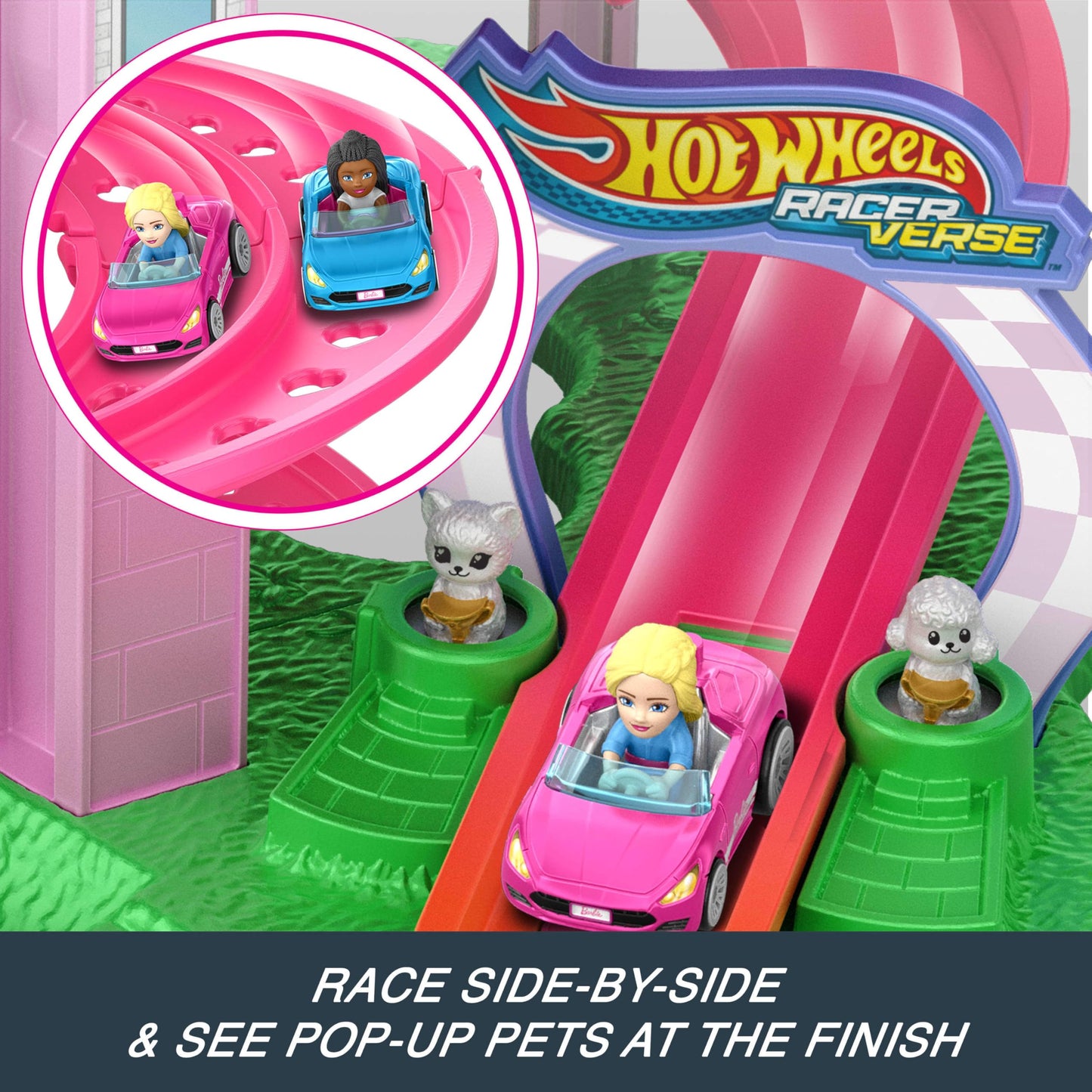 Hot Wheels® Racerverse Barbie Playset, 4Y+, JDD65