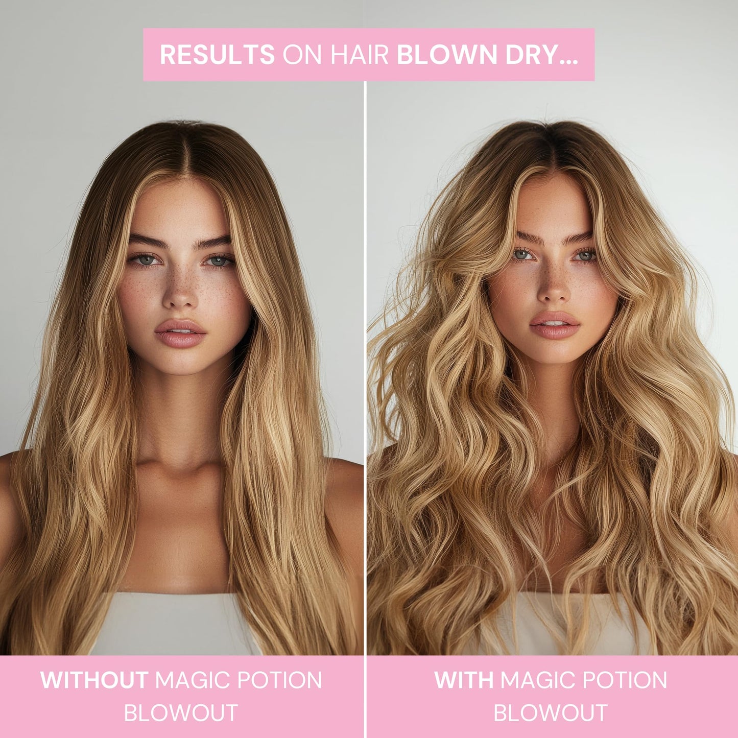 SIMPLY SMOOTH Magic Potion Blowout Serum - Keratin-Infused, Heat-Activated Styling Serum for Frizz-Free, Bouncy Blowouts | Adds Volume, Shine