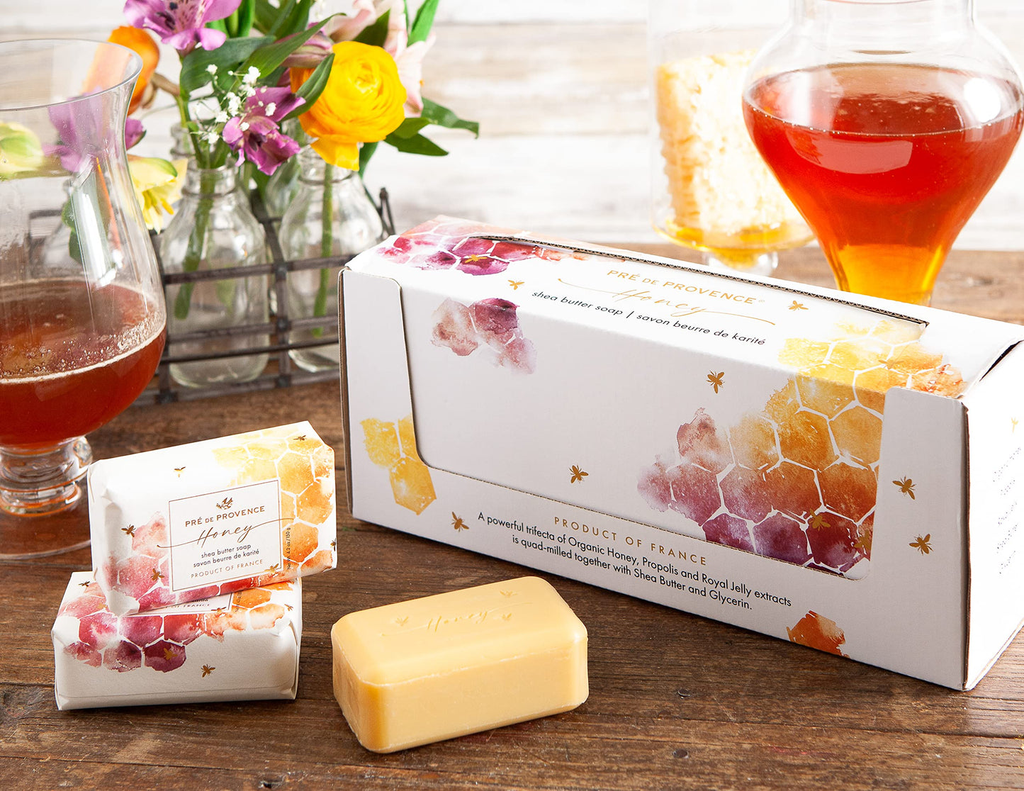 Pre de Provence Honey Collection Deeply Nourishing Bar Soap, 150 Gram