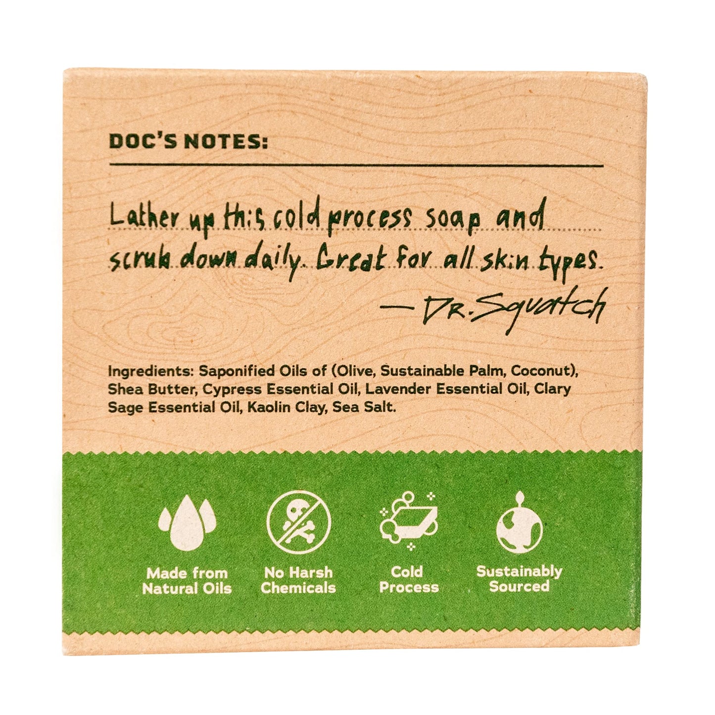 Dr. Squatch All Natural Bar Soap for Men with Zero Grit, Alpine Sage Beauty & Personal Care Dr. Squatch