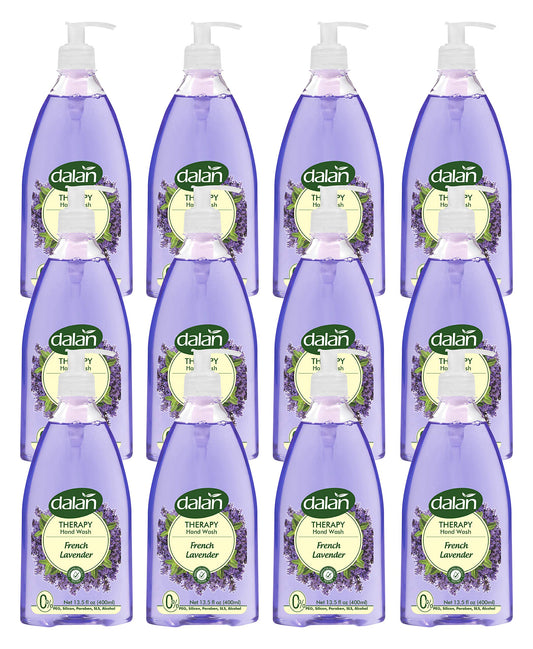 Dalan Therapy French Lavender Ultra Moisturizing Liquid Hand Soap for Normal and Dry Hands Fresh Clean and Soft Feeling (13.5 Fl Oz / 400 mL (Pack Beauty & Personal Care Dalan