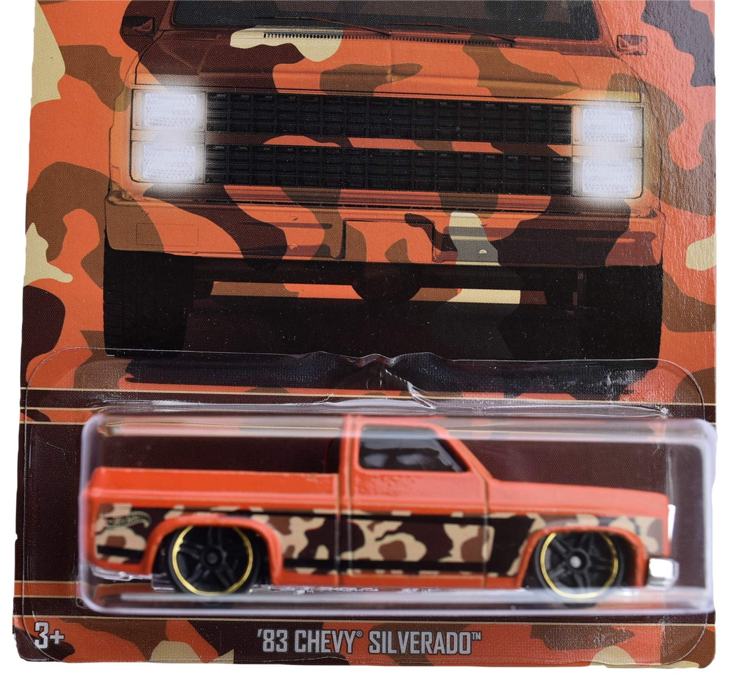 Hot Wheels '83 Chevy Silverado 4/8, Orange