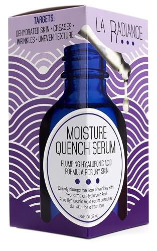 La Radiance Moisture Quench Anti-Aging Serum for wrinkles and uneven skin tone. Made with Pure Hyaluronic Acid to help hydrate and plump skin. Large