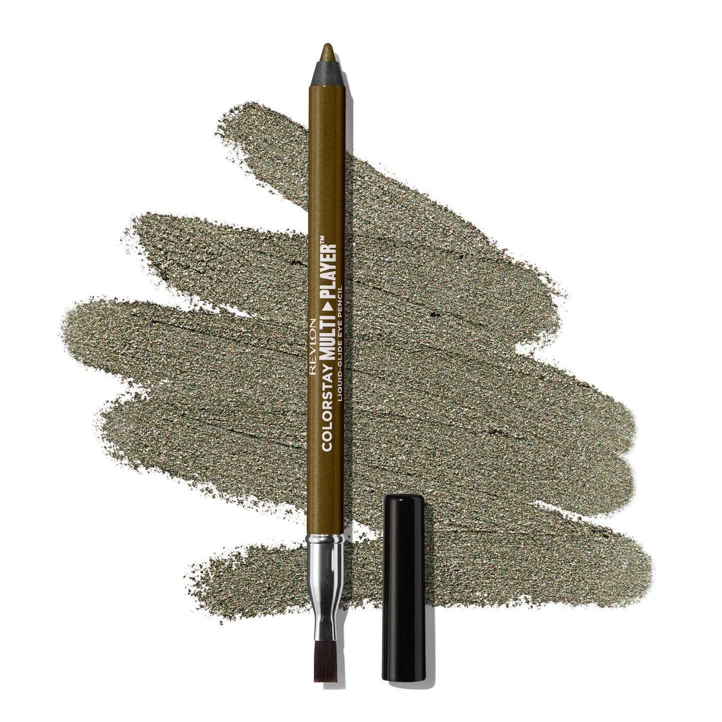 REVLON ColorStay Multiplayer Liquid-Glide Eye Pencil, Multi-Use Makeup With Blending Brush, Blends Then Sets, Creamy Texture, Waterproof