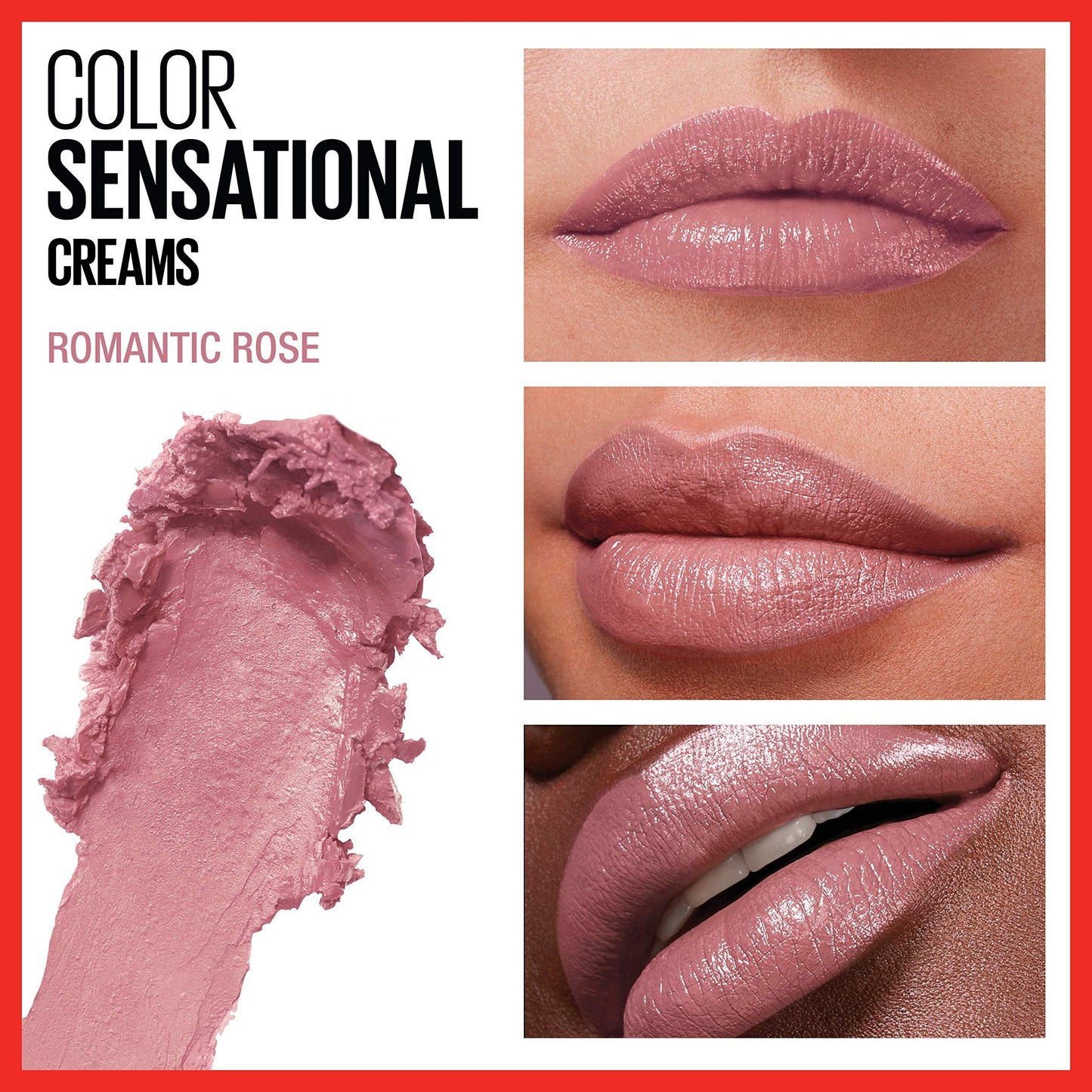 Maybelline New York Color Sensational Lipcolor, Romantic Rose, 0.15 Ounce