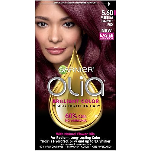 Garnier Olia Ammonia Free Hair Color [5.60] Medium Garnet Red 1 ea