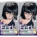 L'Oreal Paris Feria Multi-Faceted Shimmering Permanent Hair Color, 21 Starry Night, Hair Dye Kit, Pack of 2