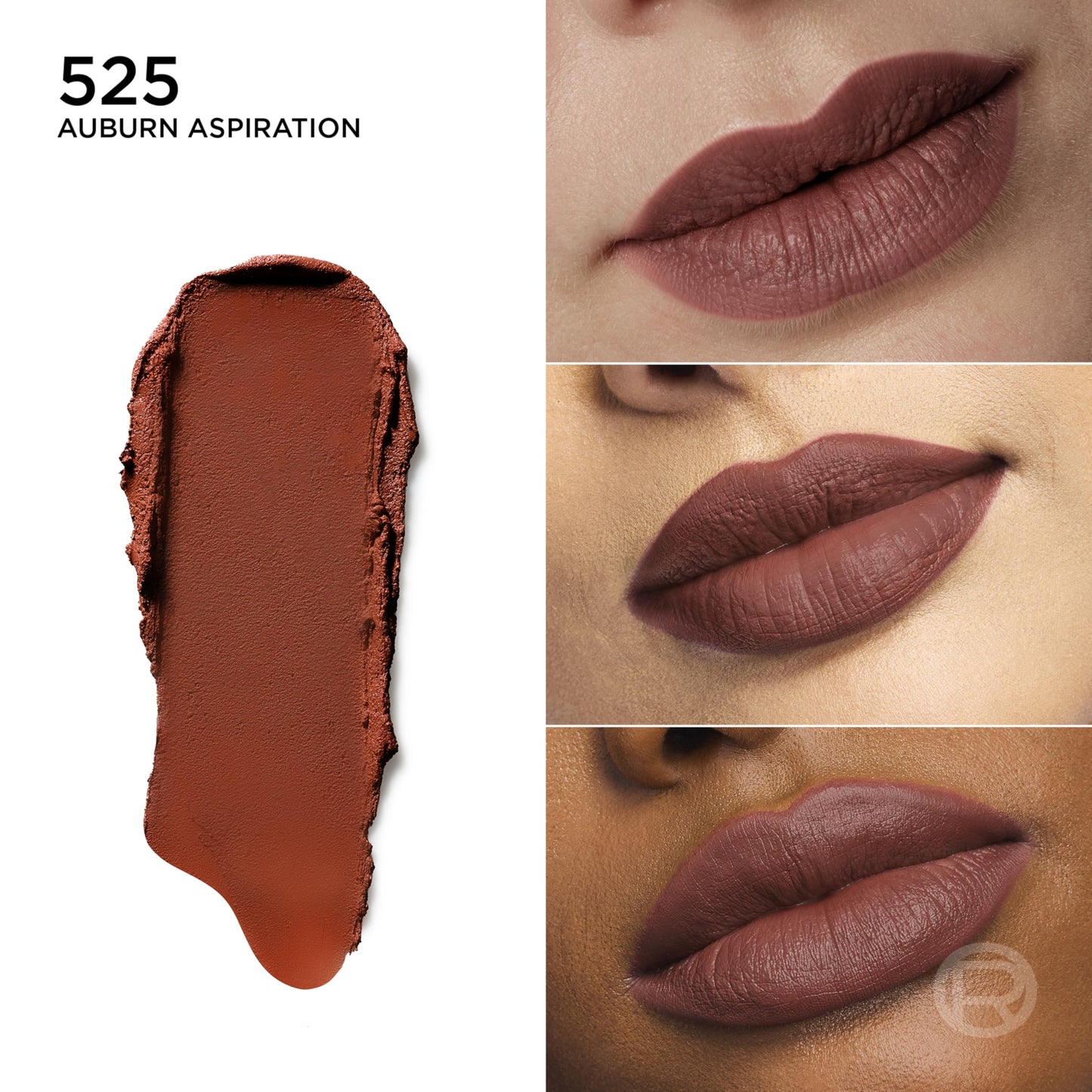 L'Oreal Paris Colour Riche Blurred Matte Lipstick for Moisturized Lips, Lip Makeup with Argan Oil and Vitamin E, Auburn Aspiration