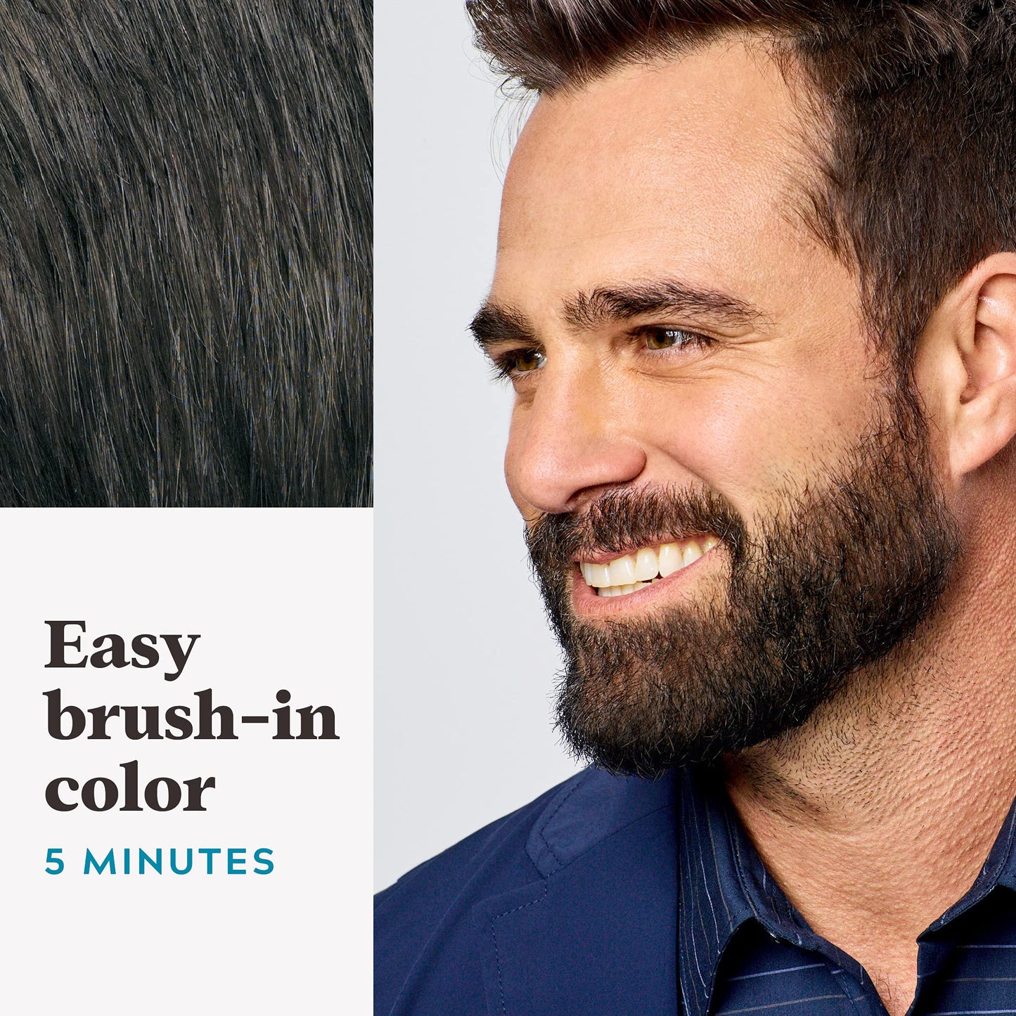JUST FOR MEN Color Gel Mustache & Beard M-45, Dark Brown 1 Each (Pack of 2)