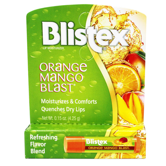 Blistex Orange Mango Blast Lip Balm with Vitamins C & E, Moisturizes & Comforts, 0.15 OZ - 2 Pack Beauty and Personal Care Blistex