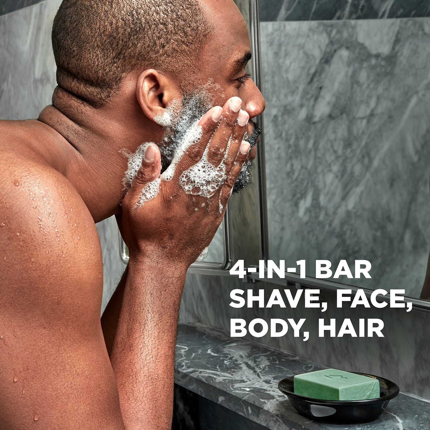 DOVE MEN + CARE Plant-Powered Natural Essential Oil Bar Soap Reinvigorating Lime + Avocado Oil to Clean and Hydrate Mens Skin 4-in-1 Bar Soap