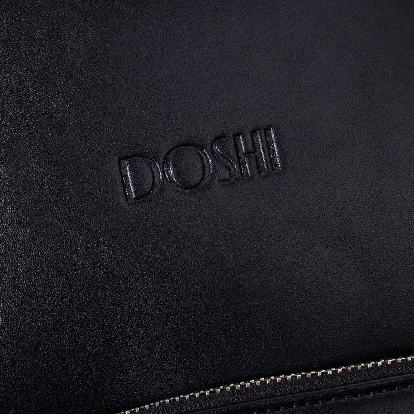 DOSHI Slim Black Backpack Purse - Durable Microfiber Vegan Leather Women’s Backpack, Luxury Lightweight with Zip & Slip Pockets