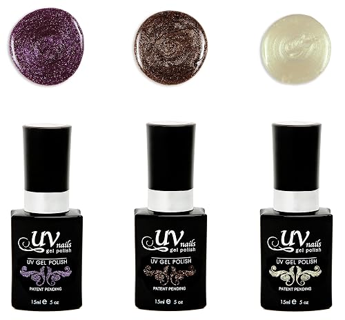 UV-Nails Morrigan Set of 3 UV or LED gel polish Beauty & Personal Care UV-NAILS