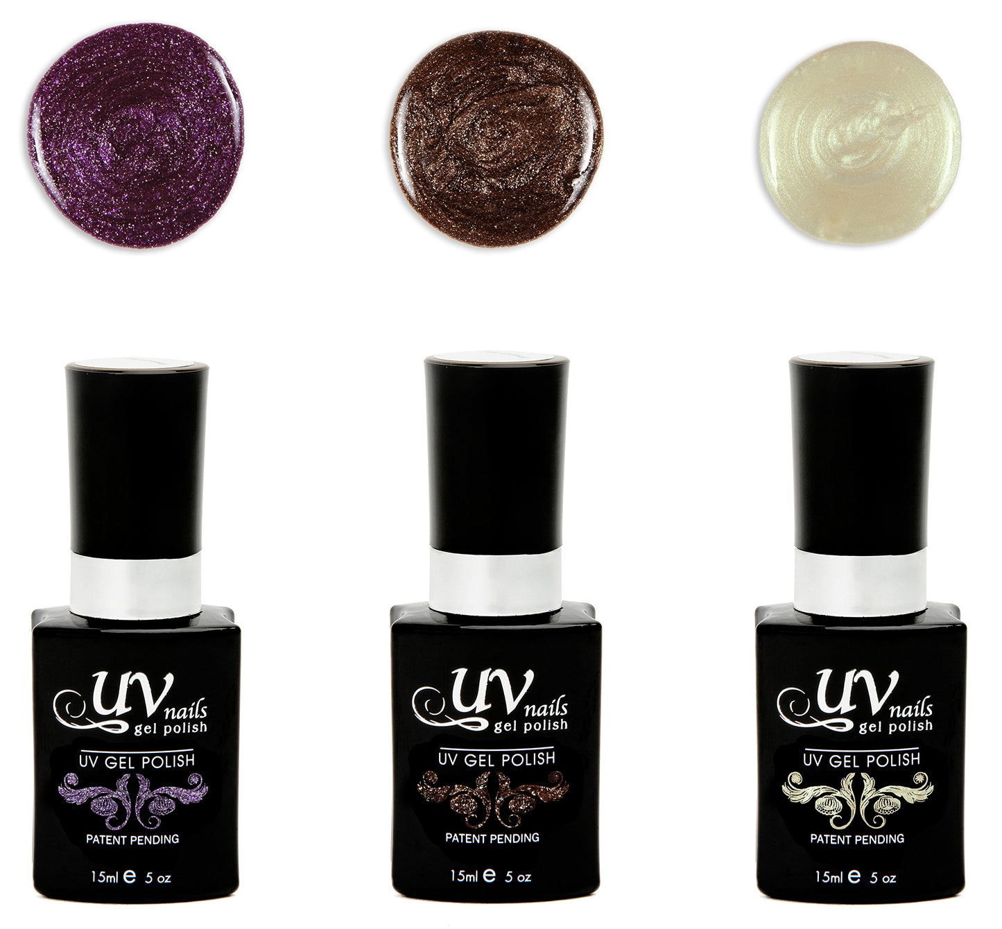 UV-Nails Morrigan Set of 3 UV or LED gel polish Beauty & Personal Care UV-NAILS