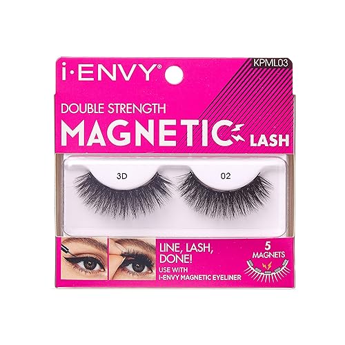 KISS i Envy Magnetic Lashes Double Strength Reusable Lashes Easy To Apply, Everyday Wearable False Eyelashes Faux Mink #3