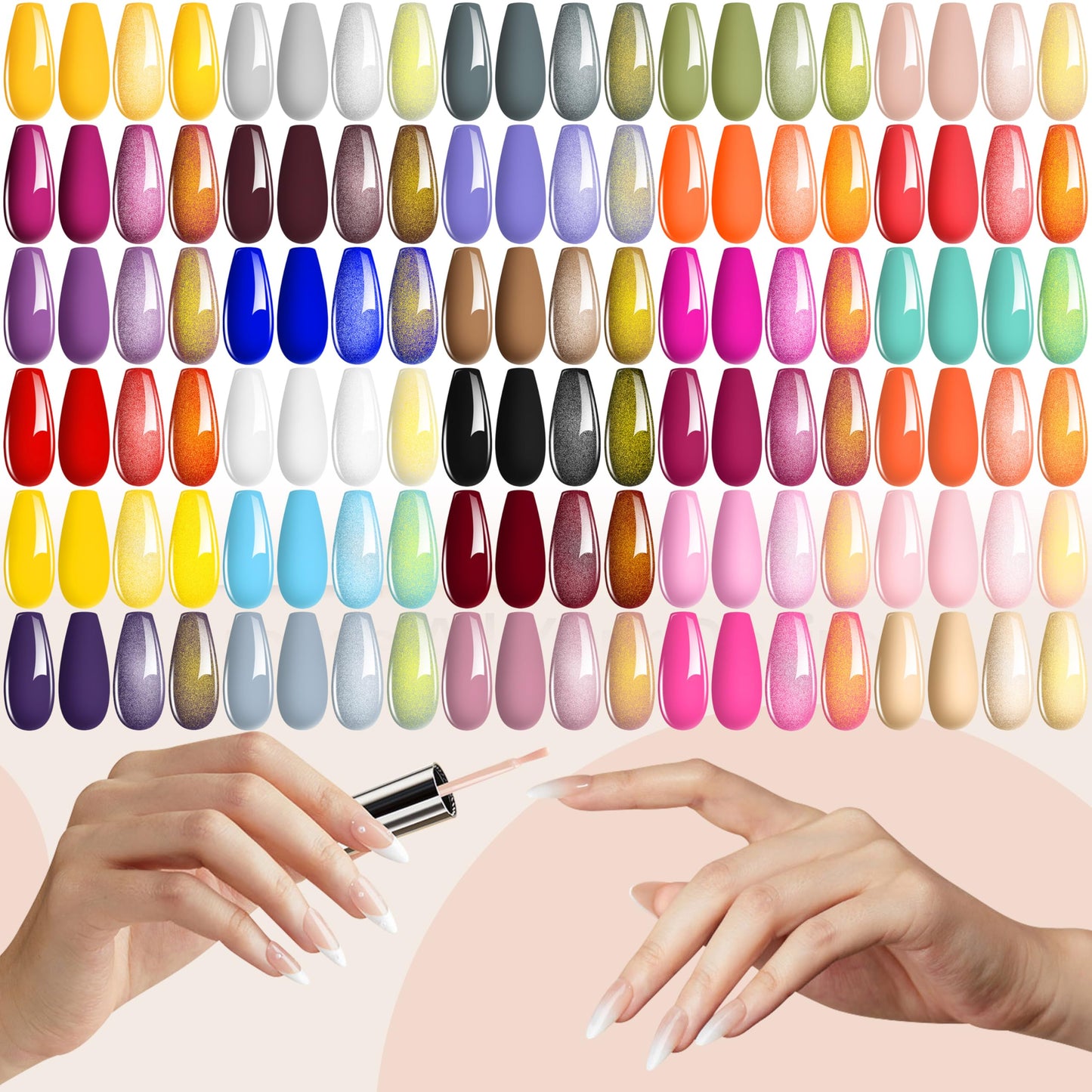 YALSYNY Gel Nail Polish Kit with UV Nail Lamp,Soak OFF gel nail kit Base&Top Coat Gel Polish,nail tool set Beauty and Personal Care YALSYNY
