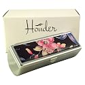 Houder Designer Lipstick Case with Mirror for Purse - Decorative Lipstick Holder with Gift Box - Velvet Lined - Protect Your Lipsticks in Style
