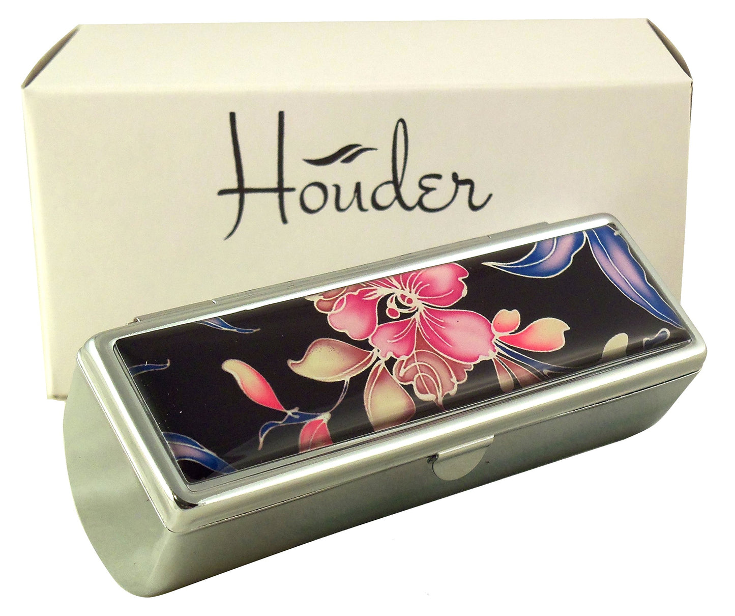 Houder Designer Lipstick Case with Mirror for Purse - Decorative Lipstick Holder with Gift Box - Velvet Lined - Protect Your Lipsticks in Style