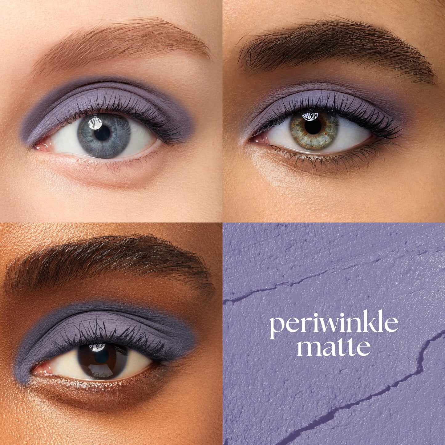 Julep Eyeshadow 101 Cream-to-Powder Waterproof Shadow Stick - Periwinkle Matte - Long-Lasting, Crease-Proof, Light Blue Purple Matte Cream Eyeshadow