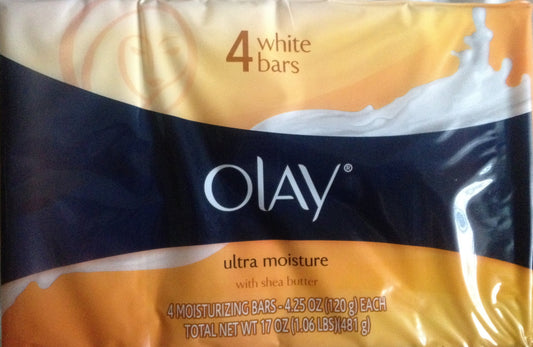 Olay Body Ultra Moisture with Shea Butter Bar Soap 4 ct (Pack of 6)